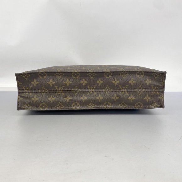 Louis Vuitton Tote Bag Monogram Sac Plat M51140 Brown Women's - Picture 3 of 12